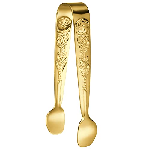 BEIDUOYANG Stainless Steel Ice Tongs Sugar Ice Cube Tongs Bread BBQ Clip Barbecue Clip Ice Clamp Kitchen Accessories Stainless Steel Sugar Tong