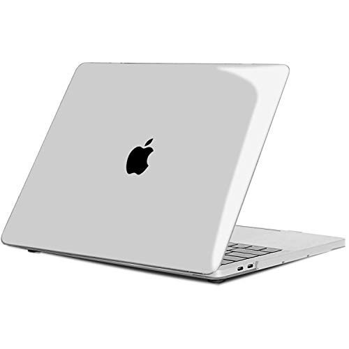 TECOOL Funda Compatible con MacBook Pro 15 Pulgadas 2019 2018 2017 2016 (A1990 A1707) con Touch Bar, Carcasa de Plástico Ultrafina, Cristal Transparente
