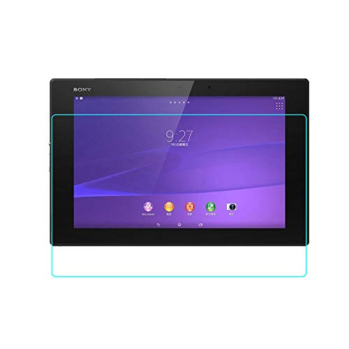 INSOLKIDON 2-Pieza Compatible con Sony Xperia Z2 Tablet / Z4 Tablet Protector de Pantalla Vidrio Templado Película Cobertura Total Transparente 3D Protector Vaso Sony SGP512 SGP541 (Z2)