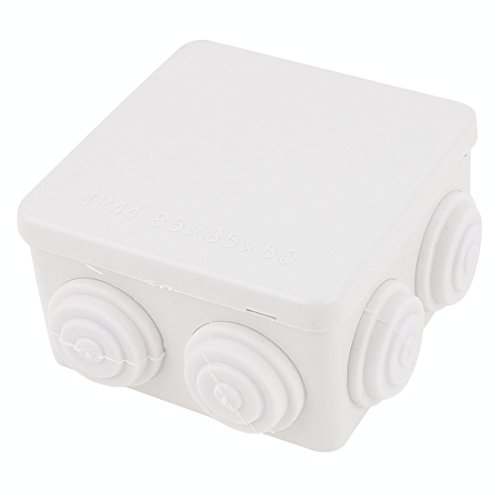 Caja estanca blanca ABS para audio y video 85x85x50mm miniatura 1
