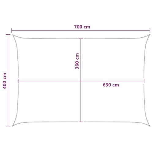 Voile d'ombrage extérieur imperméable coupe-vent gris clair blanc - 7