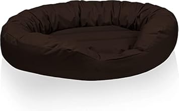 Pet Smile Luxurious Sofa Dog/cat Bed, Cat Beds for Indoor Cats, Pet Bed for Puppy and Kitty Round Bed, Sofa, Basket for a Dog (Brown, S)
