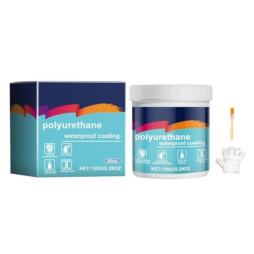 Pegamento de poliuretano a prueba de fugas, sellador invisible, adhesivo resistente al agua | Herramienta de reparación antifugas con cepillo y guantes para el mantenimiento del techo del baño en casa
