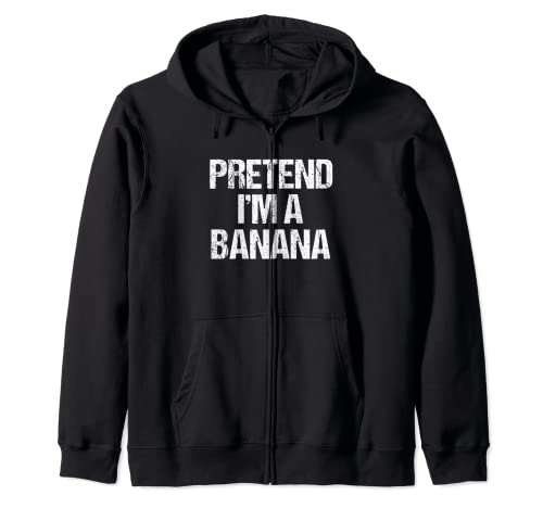 Disfraz divertido de fingir que soy un plátano para Halloween Sudadera con Capucha