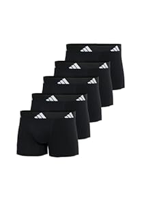 adidas Trunk (5PK) - Active Flex Cotton - Bequeme Unterwäsche, 000 Black, XL