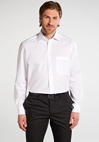 ETERNA Uomo Plain Poplin Shirt Comfort Fit