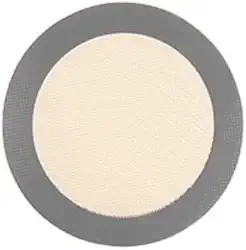 Tapete redondo de silicone para macarons e biscoitos - Forro de forno antiaderente para assar, pizza, bolo, pão (cinza)