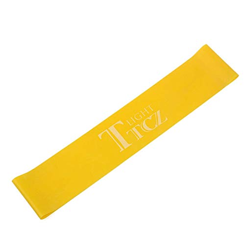 Generic FishSunDay Tension Resistance Yoga Resistance Band Exercise Loop Rubber Loop Rope Stretch Crossfit Band ping August15 Color Yellow