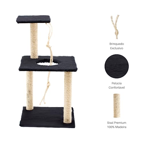 Arranhador Para Gatos 3 Bases Grande