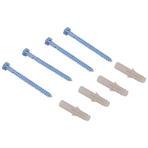 HOMCOM Rastrelliera Portabiciclette per 5 Bici, Acciaio Zincato Antiruggine, Fissaggio Parete/Pavimento 140.5 x 30 x 21… - immagine 5