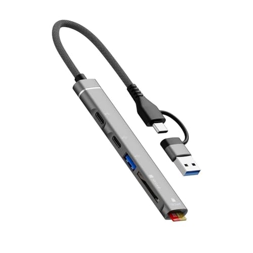 Station d'accueil USB C hub multiprise Android lecteur carte SD transmission haute vitesse