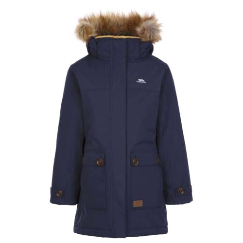 Trespass Girls Rhoda Waterproof Jacket (9-10 Years) (Navy)