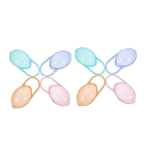 YARNOW 2sets 8pcs Portable Pacifier Storage Containers Compact Holder Boxes Lightweight and Tear Resistant for Travel Neat Organization of Essentials 8pcs*2