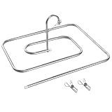 MUELODSIC Perchero Espiral de Acero Inoxidable para Edredones y Sábanas con Clips Resistente y Rack Secado Rápido para Colgar Ropa y Ahorrar Espacio