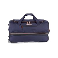 Travelite Trolley Reisetasche mit Rollen mittelgroß, erweiterbar, Basics, Weichgepäck Rolltasche mit Dehnfalte, 55 cm, 51-64 Liter