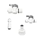 Qrity 1 Stück Wasser Schnellkupplung Adapter, 1/4 RO Wasser Gerade Rohrfitting auf 3/4 Weiblich, Doppelsiegel, Schnellanschluss für Wasserfilter