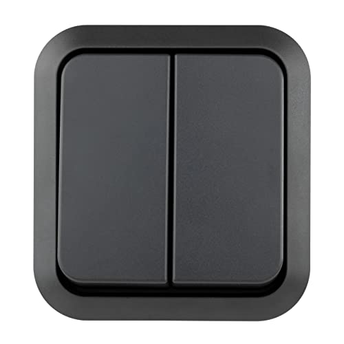 REV - AquaStorm, series switch, light switch, wet room IP55, single-pole, surface-mounted, 230 V, 10 A, anthracite - Image 3