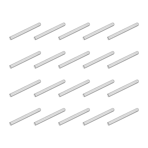 uxcell 80Pcs M1.5 x 16mm 304 Stainless Steel Dowel Pin, Cylindrical Shelf Support Peg Pin Parallel Pin Fastener for Mechanical Manufacturing, Industry, Furniture Installation, Silver