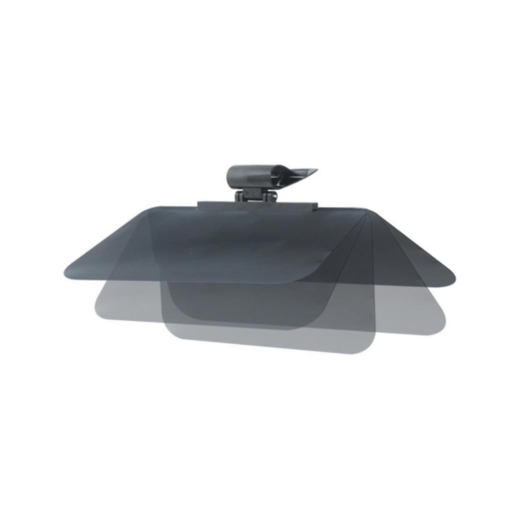 Hohopeti Extensor Parasol Coche Grande Negro Anti-Reflejos Bloquea Rayos UV Visera Auto para Camión y Autocaravana Seguridad Conducción Diurna y Nocturna
