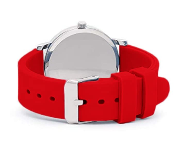SBWC Red Rubber Silicon Watch strap 10mm Red Rubber Watch Strap For Men And Women With Steel Buckle (B0B5D8NGVC) Amazon Price History, Amazon Price Tracker