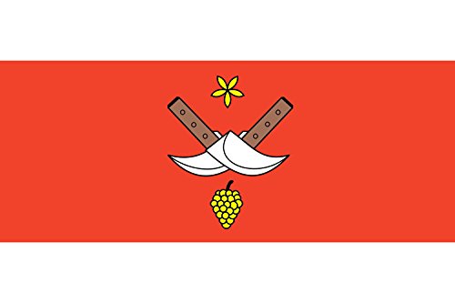 Drapeau XL Brno-Chrlice emblème officiel de quartier tchèque