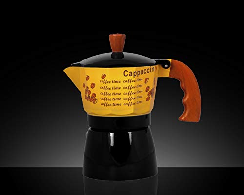 Image of 3D CREATIONS Aluminium 3 Cups Aluminum (Polished) South Indian Filter Degree Kaapi /Coffee Machine or Percolator /Perculator Or Italian Espresso Or Decoction Coffee Maker Cup or Moka /Mocha Maker