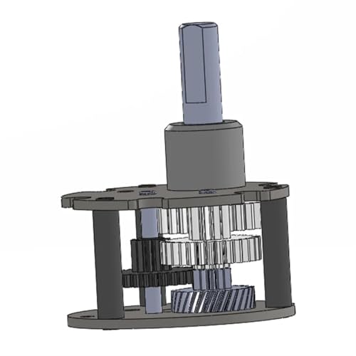 Motorreductor de CC 6V 225rpm silencioso compatible con sistemas de engranaje metálico 37GB 3