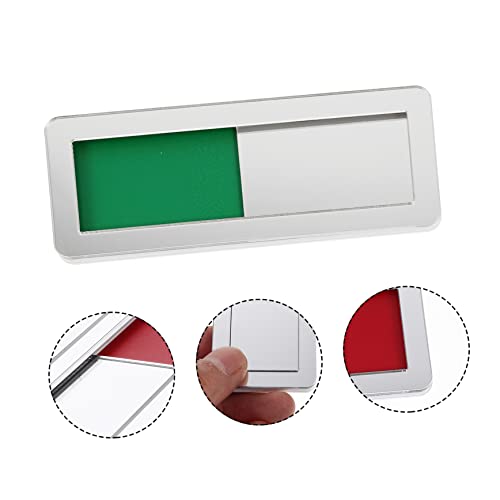 Signe de confidentialité coulissant avec indicateur rouge vert anti interruption - 4