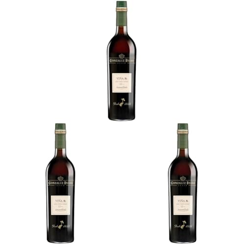 Tio Pepe Viña AB - Amontillado Jerez - 12 años - 750ML (Paquete de 3)