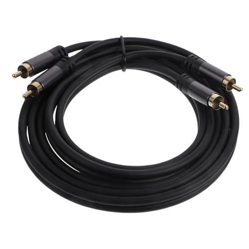 DECORNIJIA Cable Audio Rca Doble con Conexión Coaxial para Subwoofer y Dispositivos de Sonido Transmisión Estable y Compatible con Tv y Equipos de Audio