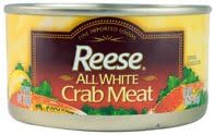 Reese Crabmeat - All White - Case of 12 - 6 oz