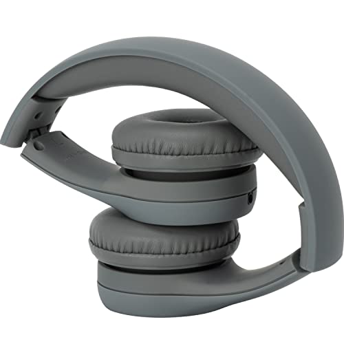 Image of Snug Play+ Kids Headphones - Volume Limited 93dB for Safe Listening - Foldable, Durable Headphones for Toddlers, Boys & Girls - Tangle-Free Cord - Ideal for Travel, School, Tablets - Grey