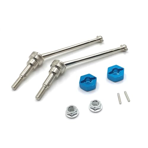 Pièces RC Wltoys 12428 12423 arbre de transmission métal bleu avant