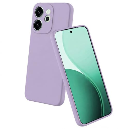 Image of Back Cover Compatible with Oppo Reno15 Pro 5G / 15 Pro Mini 5G | Full Camera Protection | Premium Liquid Silicon Case | Flexible Bumper Case for Oppo Reno15 Pro 5G / 15 Pro Mini 5G (Purple)