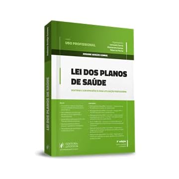 Capa do livro Uso Profissional - Lei Dos Planos Saude - 03Edição 21