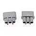 Davitu Electrical Equipments Supplies - 1Set 3 Pin right slot car electronic fan plug with terminal and waterproof plug DJ7031YA-6.3-21/11 car connector - (Color: Male, Pins: 3P)