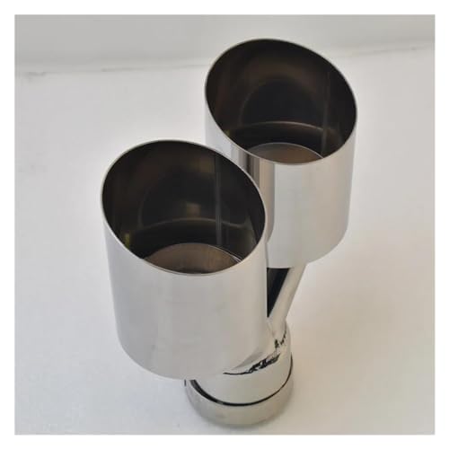 Embout pot d'échappement en acier inoxydable double finition