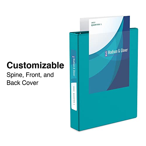 Staples Mini (5.5 X 8.5) View Binder 1" 3-Ring, Teal (26456-Cc) #TOP2