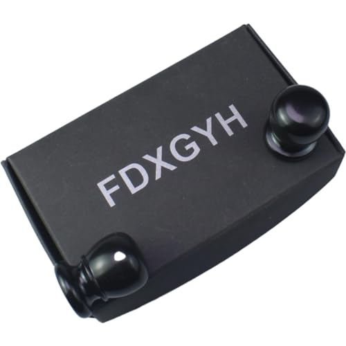 Image of FDXGYH 2 Pcs Ball Lamp Finial Cap Knob Tapped of Tops for Lamp Shade Holder Harp 1 /4-27 Solid Lamp Finial Caps (Black)