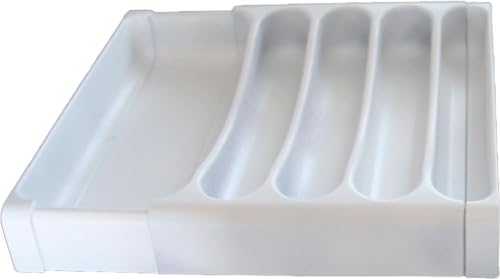 Camco Adjustable Cutlery Tray - Designed for RV and Compact Kitchen Drawers, Adjusts Between...