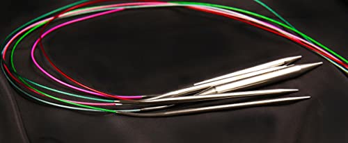 Circular Knitting Needles Set Round Metal Circle Blankets 36 Inch Size 15 13 11 10 9 8 7 6 4 2.5 1.5 0 #TOP5