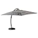 Produktbild SCALANT Sonnenschirm | mit Aluständer | neigbar | LED | fahrbarer Sonnenschutz | 350cm x 350cm | Edelstahl | integriertes Rollensystem | Gartenschirm | Terrassenschirm | Ampelschirm | Premium | XXL