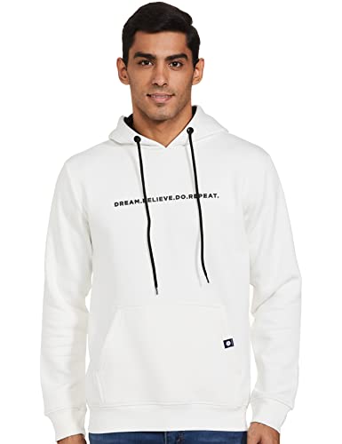 Image of Amazon Brand - Symbol Men's Cotton Blend Hooded Neck Regular Fit Sweatshirt