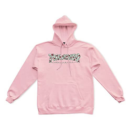 Thrasher Roses (Light Pink) Pullover Hoodie-XLarge