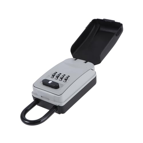 Parliky Cassetta Chiavi con Combinazione Grigia Installazione Resistente Agli Agenti Atmosferici Custodia Portachiavi per Esterni e Pratica per Quotidiano