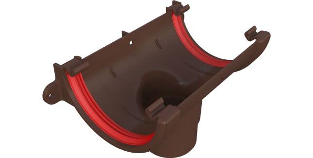 Sortie de gouttière Freeflow FRR605LB marron 112 mm haute résistance UV