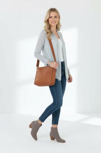 Image of ToBeInStyle Womens Open Front Long Sleeve Lightweight Asymmetrical Draped Cardigan with Side Pockets
