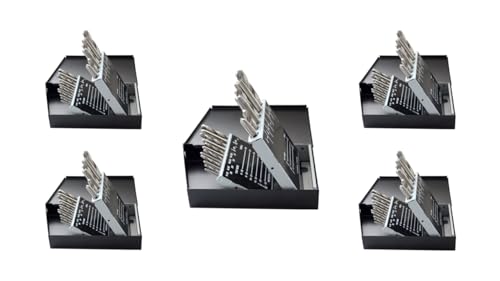 Accusize Industrial Tools HSS Tap and Drill Set, UNC, 18 Pc, 5 Sets