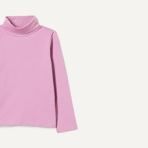 Image of Amazon Essentials Girls' Slim Fit Turtleneck T-Shirt, Pack of 2
