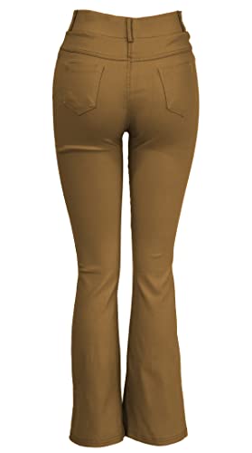 Pantaloni con Vita Elasticizzata e Zampa Elefante